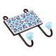 Turquoise Tiny Flower Ceramic Tiles Hooks